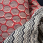 River Current + Tribal Circles - Quilted Bagru Indian Cotton Block Print (Reversible)