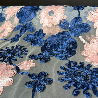 Midnight Petal Lace - Made in Italy