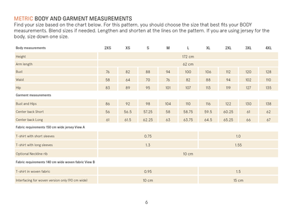 Easy T-Shirt  Paper Pattern - Wardrobe by Me