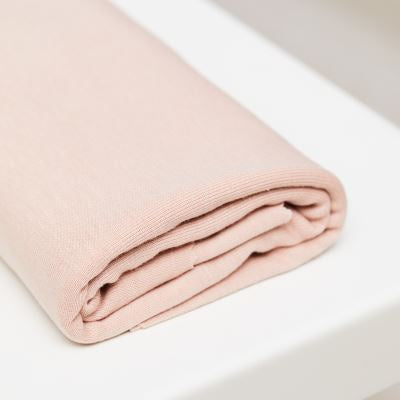 Fine 2x1 Rib Jersey TENCEL™ Lyocell Organic Cotton - OEKO-TEX® -  MeetMILK - Powder Pink