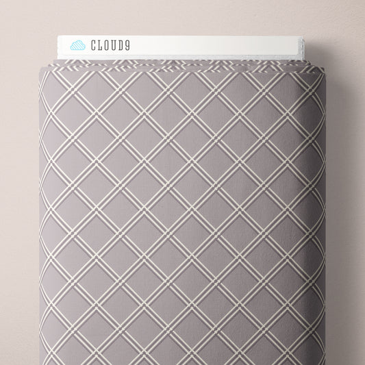 Landed Window - Lilac - Lisee Ree Designs - Midwinter Memories - Cloud 9 Fabrics - Organic Cotton Poplin