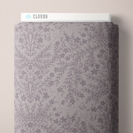 Snowlace - Lilac - Lisee Ree Designs - Midwinter Memories - Cloud 9 Fabrics - Organic Cotton Poplin