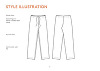 Pajama Pants Unisex Paper Pattern - Wardrobe by Me