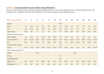 Palazzo Pants Paper Pattern - Wardrobe by Me