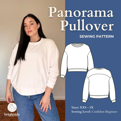 Panorama Pullover Sewing PDF Pattern - Brightside Fabric Co.