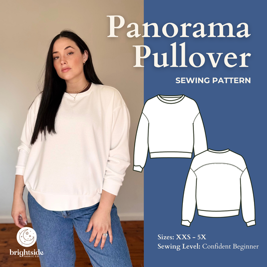 Panorama Pullover Sewing PDF Pattern - Brightside Fabric Co.