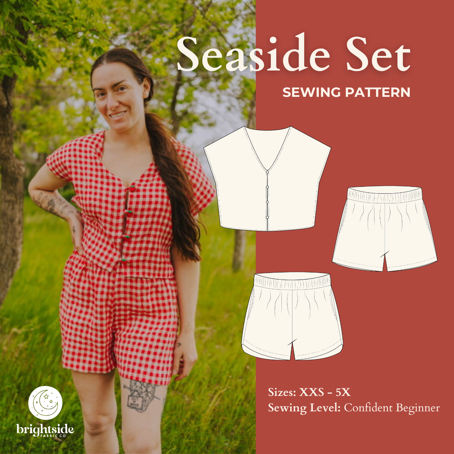Seaside Set Sewing PDF Pattern - Brightside Fabric Co.