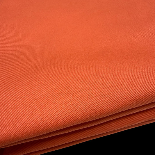 100% Cotton Canvas Twill - Persimmon - 240 GSM