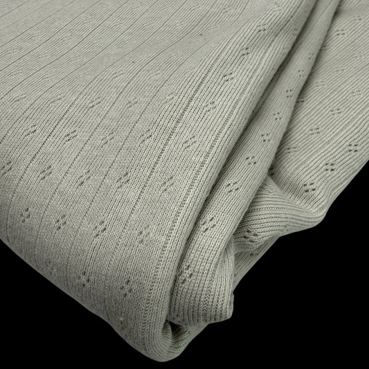 Keepsake Organic Cotton Pointelle - Mineral Grey