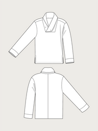 Wrap Collar Shirt Pattern - The Assembly Line