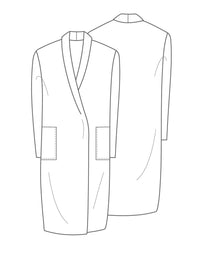 The Shawl Collar Coat  - PDF Pattern - The Makers Atelier