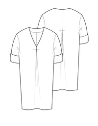 The V-Neck Shift Dress  - PDF Pattern - The Makers Atelier