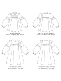 Marnie Blouse + Mini Dress Pattern - Tilly And The Buttons