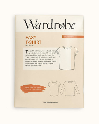 Easy T-Shirt  Paper Pattern - Wardrobe by Me