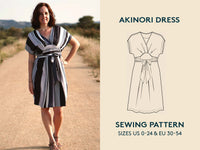 Akinori Dress Womens Paper Pattern - Wardrobe by Me