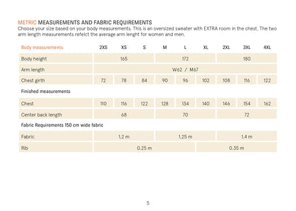 Boyfriend Sweater Paper Pattern - Wardrobe by Me