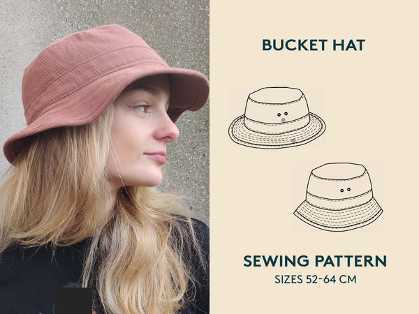 Safari Hat and Bucket Hat Unisex Paper Pattern - Wardrobe by Me
