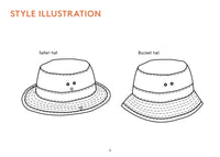 Safari Hat and Bucket Hat Unisex Paper Pattern - Wardrobe by Me