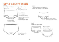 Hipster Underpants Womens Paper Pattern - Wardrobe by Me