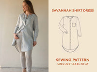 Savannah Shirt Womens Paper Pattern - Wardrobe by Me