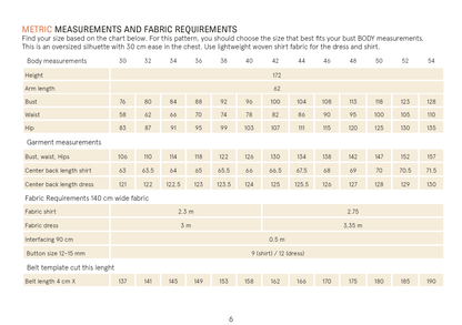 Big Shirt Dress Paper Pattern - Wardrobe by Me
