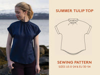 Tulip Top Womens Paper Pattern - Wardrobe by Me