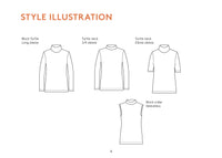 Trudy Turtleneck T-Shirt Womens Paper Pattern - Wardrobe by Me