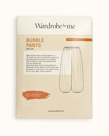 Bubble Pants Womens Paper Pattern - Wardrobe by Me