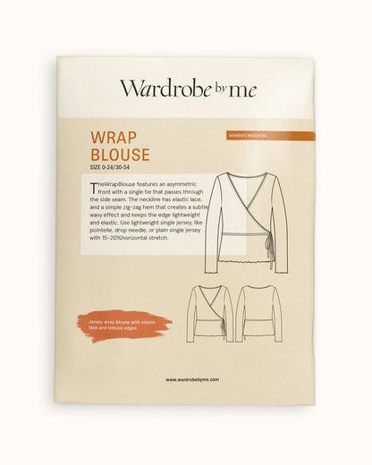 Wrap Blouse Womens Paper Pattern - Wardrobe by Me