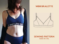 Bralette Womens Paper Pattern - Wardrobe by Me