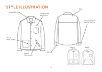Overshirt Mens Paper Pattern - Wardrobe by Me