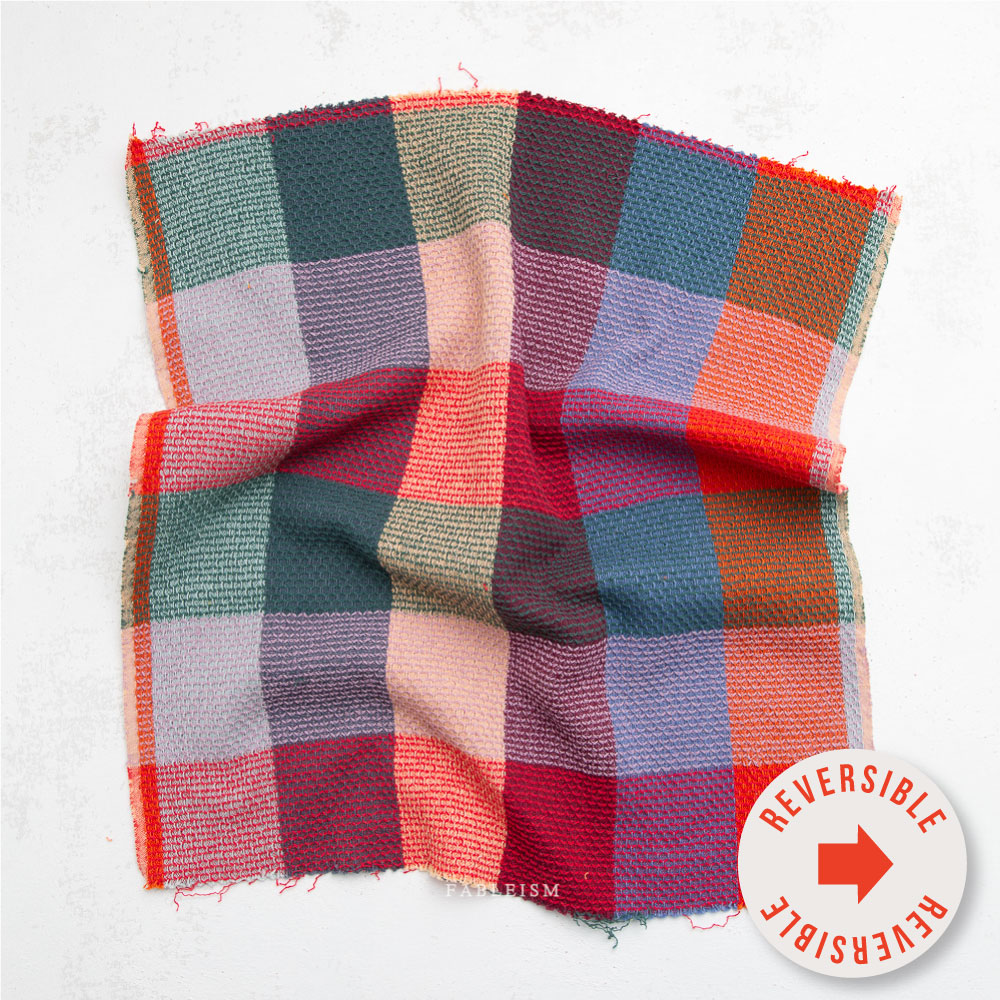 Waffle Happy Checkers - Sangria - Fine & Dandy - Fableism Supply Co.