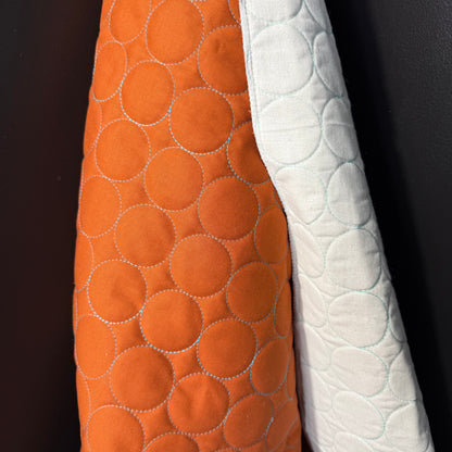 Circle Stitch Quilted - Japanese Import - /Light Blue