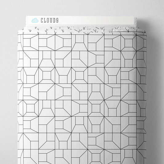 Angles And Edges - Marks Made - Leanne Friedberg - Cloud 9 Fabrics - Poplin - Simplifi Fabric