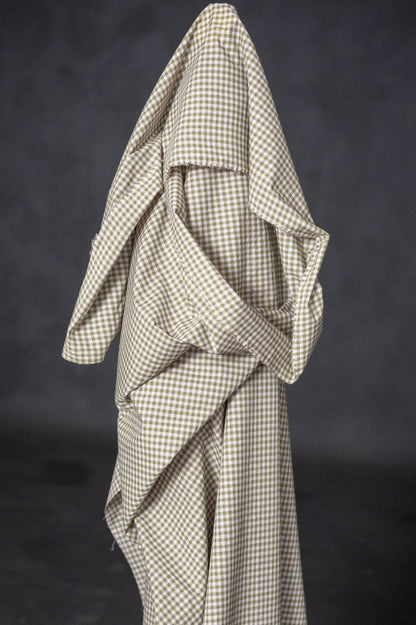 Artichoke Waterclour Check Indian Organic Cotton - Merchant & Mills - Simplifi Fabric