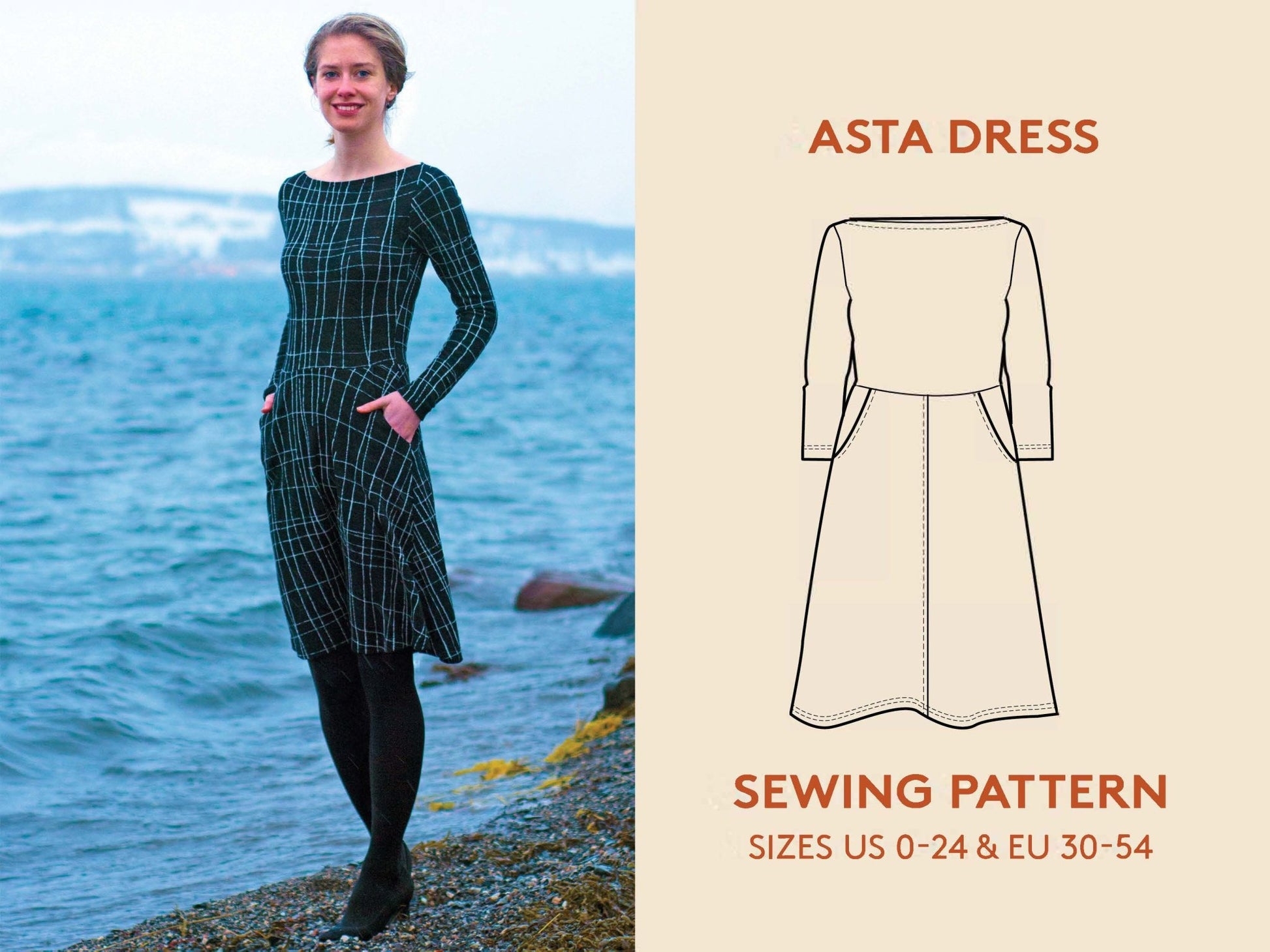 Asta Dress Pattern by Wardrobe by Me – Simplifi Fabric
