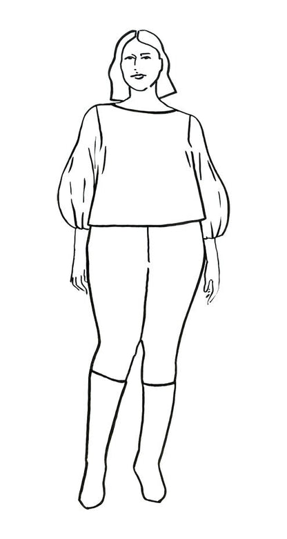 AURELIA Blouse, Dress + Skirt by Mila Moisio PDF Sewing Pattern - TAUKO - Simplifi Fabric