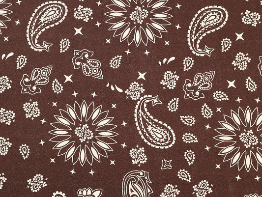 Bandana Denim - Chocolate - Oeko - Tex 100 - Fabric Godmother - Simplifi Fabric