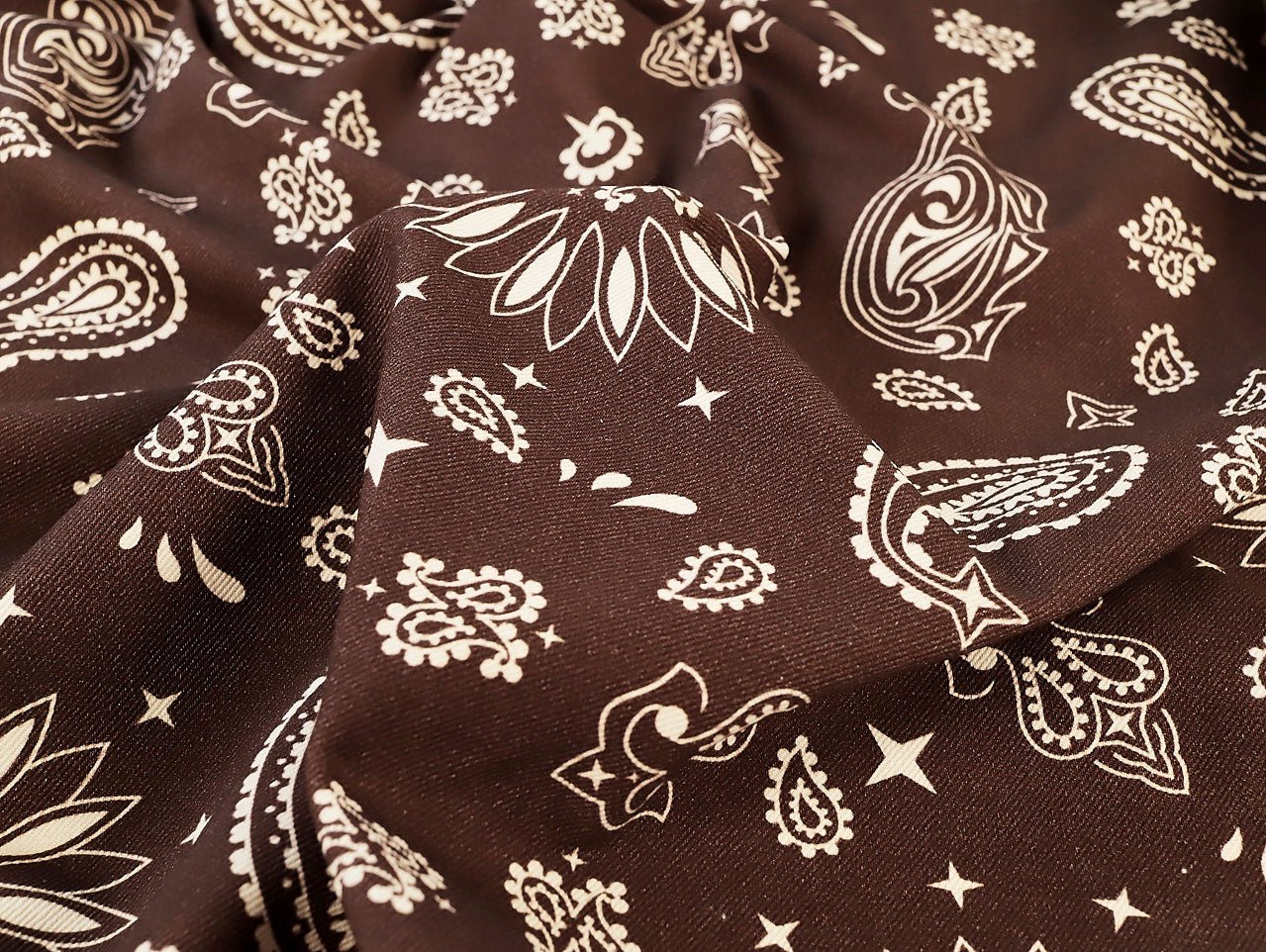 Bandana Denim - Chocolate - Oeko - Tex 100 - Fabric Godmother - Simplifi Fabric