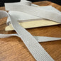 20mm Linen Blend Marble Webbing - Japanese Import - Beige (sold per meter)