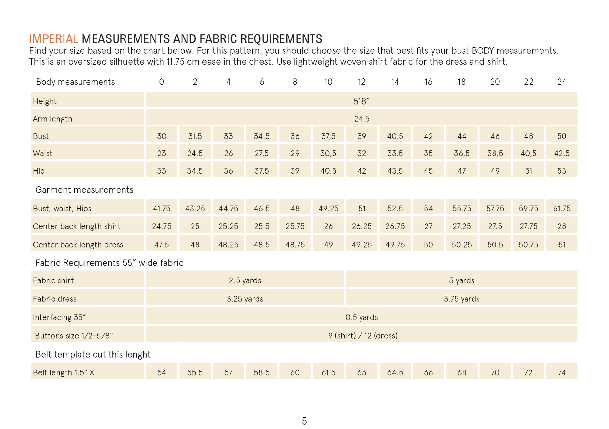 Big Shirt Dress Paper Pattern - Wardrobe by Me - Simplifi Fabric