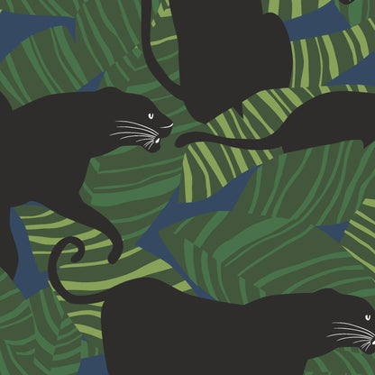 Black Panthers - Ophelia Pang - Canvas Collective - Cloud 9 Fabrics - Canvas - Simplifi Fabric