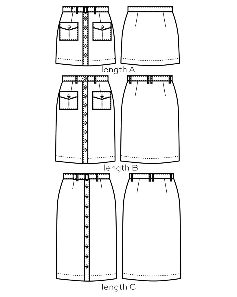Blair Skirt Sewing Pattern - True Bias - Simplifi Fabric