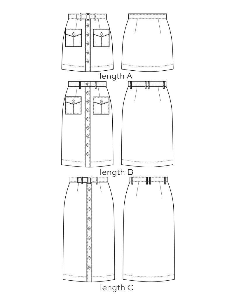 Blair Skirt Sewing Pattern - True Bias - Simplifi Fabric