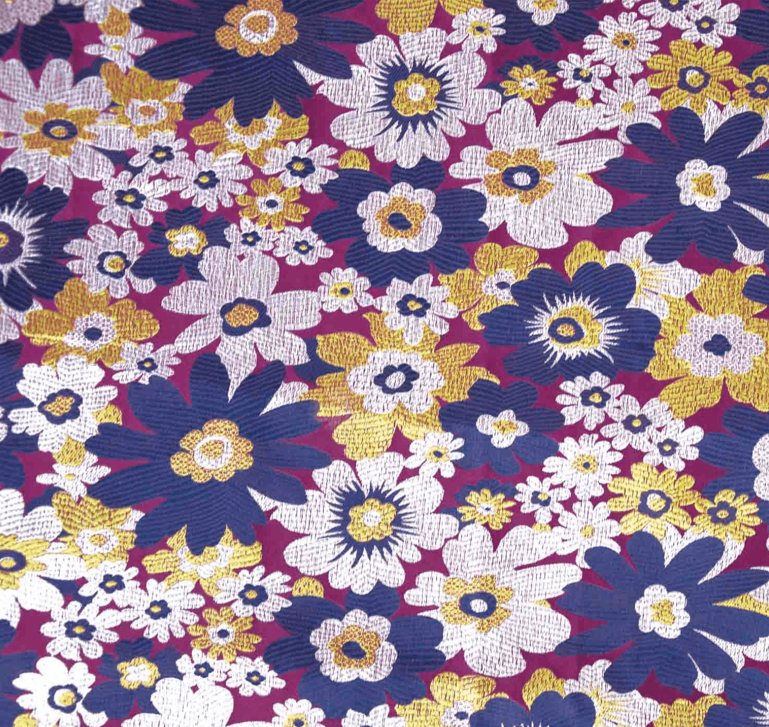 Blue & Purple Brocade - Katia - Simplifi Fabric