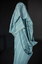 Blue/Green Lumiere Indian Striped Cotton - Merchant & Mills - Simplifi Fabric