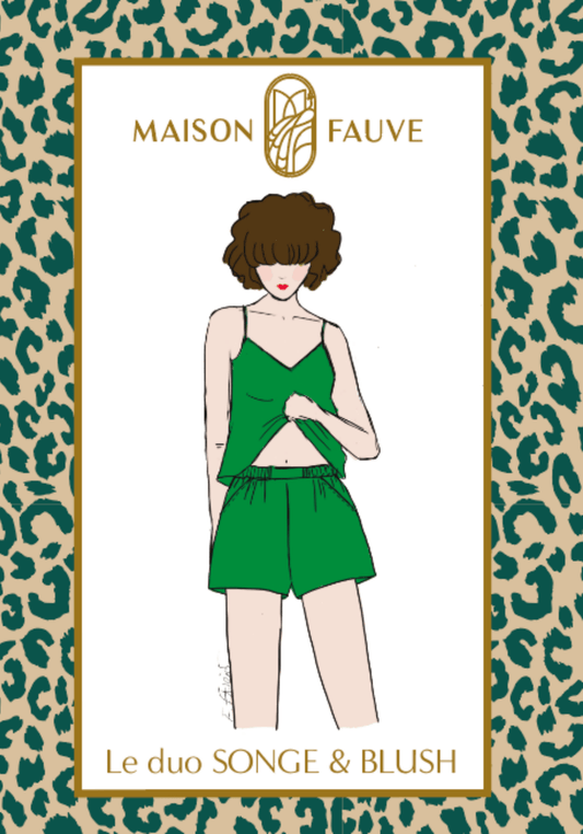 Blush Songe Pyjamas Paper Sewing Pattern - Maison Fauve - Simplifi Fabric
