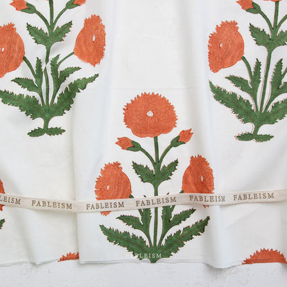 Boho Floral - Sienna - Indian Block Prints Cottage - Fableism Supply Co. - Simplifi Fabric