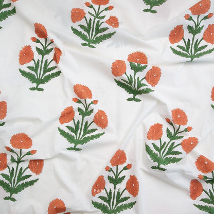 Boho Floral - Sienna - Indian Block Prints Cottage - Fableism Supply Co. - Simplifi Fabric