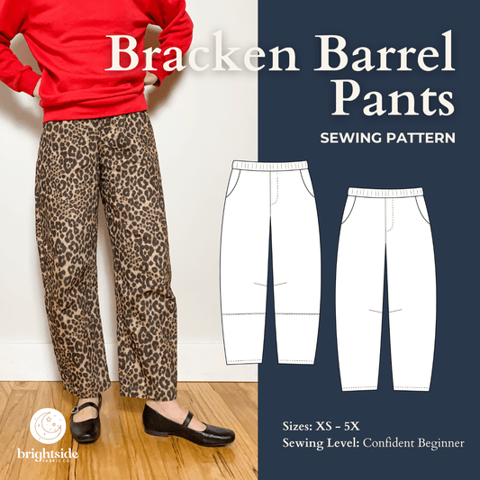 Bracken Barrel Pants Sewing PDF Pattern - Brightside Fabric Co. - Simplifi Fabric